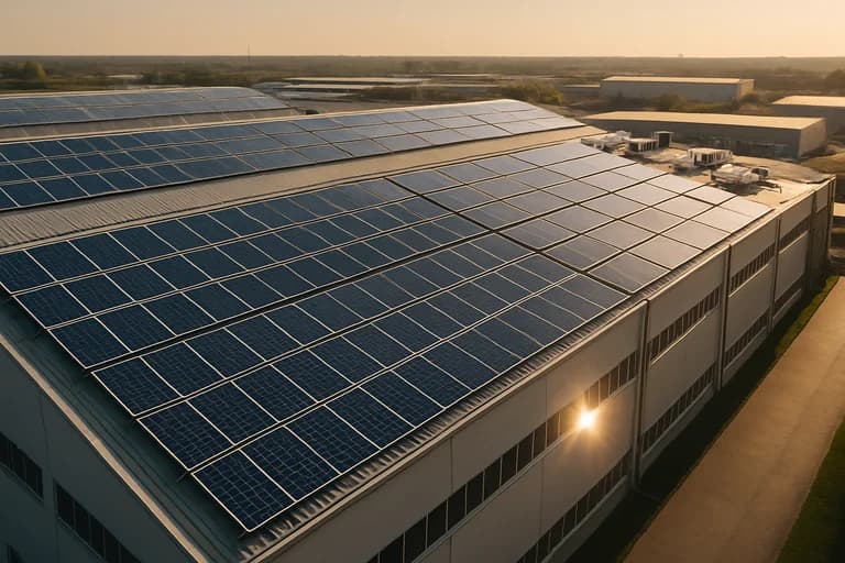 Projet : Centrale photovoltaïque en toiture (Entreprise – Esch-sur-Alzette)